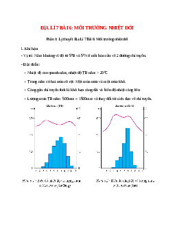 Địa Lí 7 Bài 6 (Lý thuyết và trắc nghiệm): Môi trường nhiệt đới