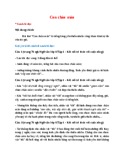 Soạn bài Con chào mào – hay nhất Kết nối tri thức