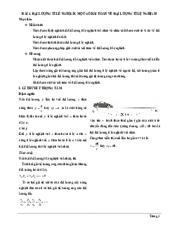 Lý thuyết Toán 7 có đáp án: Đại lượng tỉ lệ nghịch - Một số bài toán về đại lượng tỉ lệ nghịch