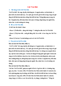 Nội dung chính bài Giờ Trái Đất hay, chính xác nhất