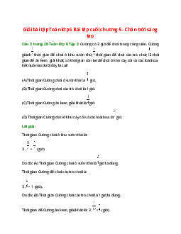 Câu 3 trang 26 Toán 6 Tập 2 | Chân trời sáng tạo Giải toán lớp 6
