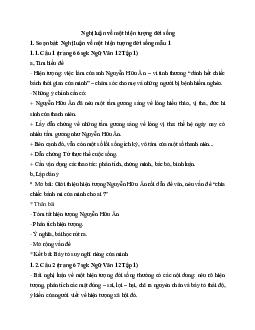 Soạn bài Nghị luận về một hiện tượng đời sống - ngắn nhất Soạn văn 12