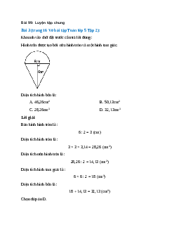 Khoanh vào chữ đặt trước câu trả lời đúng: Hình trên được tạo bởi nửa hình tròn và một hình tam giác