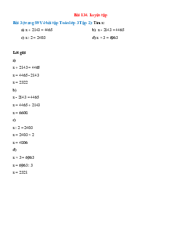 Tìm x: x + 2143 = 4465; x - 2143 = 4465