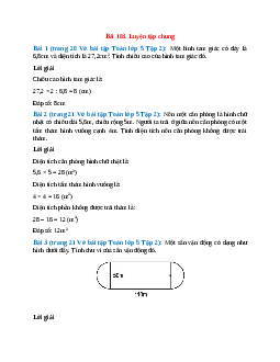 Vở bài tập Toán lớp 5 Tập 2 trang 20, 21 Bài 103: Luyện tập chung