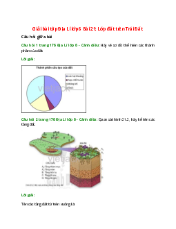 Giải SGK Địa lí 6 Bài 21 (Cánh diều): Lớp đất trên Trái Đất