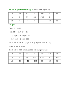 Bài 2 trang 82 Toán 6 Tập 1 | Cánh diều Giải toán lớp 6