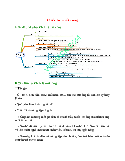 Sơ đồ tư duy bài Chiếc lá cuối cùng (năm 2023) dễ nhớ - Ngữ văn lớp 8