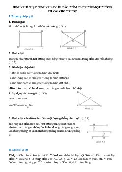 Hình chữ nhật, tính chất của các điểm cách đều một đường thẳng cho trước