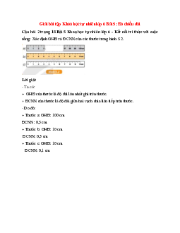 Xác định GHĐ và ĐCNN của các thước trong hình 5.2