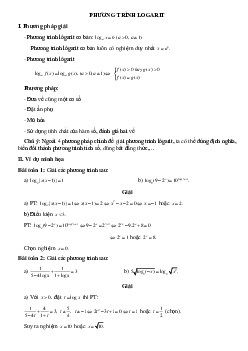 Phương trình logarit là gì? Các cách giải phương trình logarit và bài tập