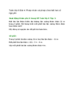 Hoạt động khám phá 6 trang 68 Toán 6 Tập 1 | Chân trời sáng tạo Giải toán lớp 6