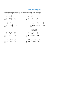 Viết số thích hợp vào ô trống: 1/2 = (7x...)/(2x...) = .../10