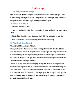 Nội dung chính bài Chích bông ơi hay, chính xác nhất