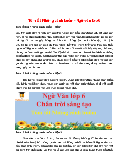 TOP 4 mẫu Tóm tắt Những cánh buồm 2025 hay, ngắn gọn