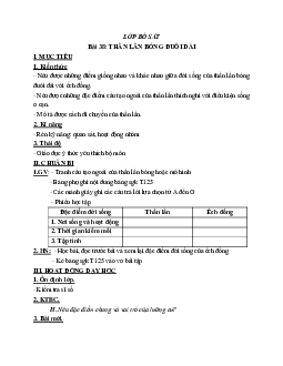 Giáo án Sinh học 7 Bài 38: Thằn lằn bóng đuôi dài mới nhất - CV5512