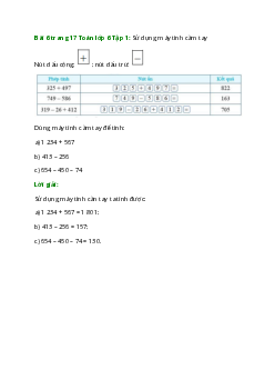 Bài 6 trang 17 Toán 6 Tập 1 | Cánh diều Giải toán lớp 6