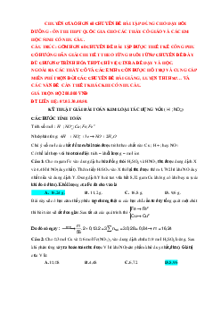 Bài tập về HNO3 vận dụng cao với phương pháp bảo toàn electron có đáp án