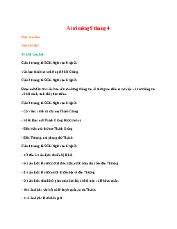 Soạn bài Ai ơi mồng 9 tháng 4 – ngắn nhất Kết nối tri thức