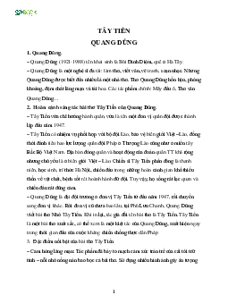 Kiến thức cơ bản và những dạng đề thi về bài Tây Tiến - Quang Dũng môn Văn lớp 12