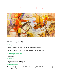 Phò giá về kinh – Ngữ văn lớp 7