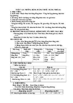 Giáo án Những hằng đẳng thức đáng nhớ (tiếp theo) (2024) - Toán 8