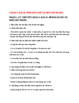 Lý thuyết GDCD 11 Bài 10 (mới 2023 + 17 câu trắc nghiệm): Nền dân chủ xã hội chủ nghĩa