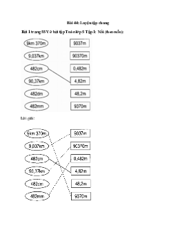 Nối (theo mẫu): Bài 1 trang 55 Vở bài tập Toán lớp 5 Tập 1