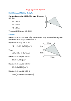 Cho hình thang vuông ABCD. M là trung điểm cạnh AD