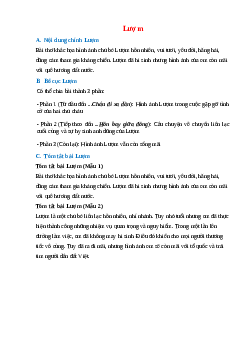 Nội dung chính bài Lượm hay, chính xác nhất