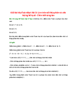 Bài 4 trang 40 Toán 6 Tập 2 | Chân trời sáng tạo Giải toán lớp 6