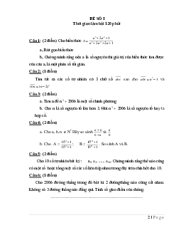 30 đề bồi dưỡng học sinh giỏi lớp 6