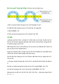 Bài 2 trang 57 Toán 6 Tập 1 | Cánh diều Giải toán lớp 6