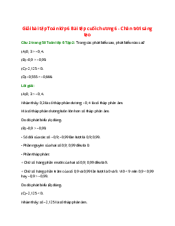 Câu 2 trang 50 Toán 6 Tập 2 | Chân trời sáng tạo Giải toán lớp 6