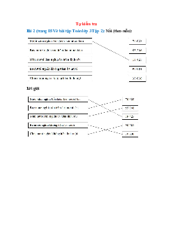 Nối theo mẫu bài 2 trang 85 Vở bài tập Toán lớp 3 Tập 2