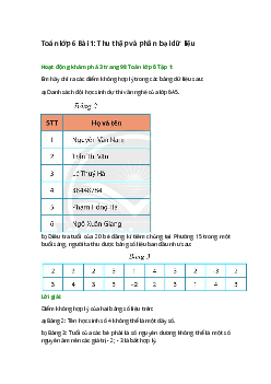 Hoạt động khám phá 3 trang 98 Toán 6 Tập 1 | Chân trời sáng tạo Giải toán lớp 6