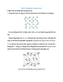 Lý thuyết Dòng điện trong kim loại (mới 2023 + 26 câu trắc nghiệm) hay, chi tiết – Vật Lí 11