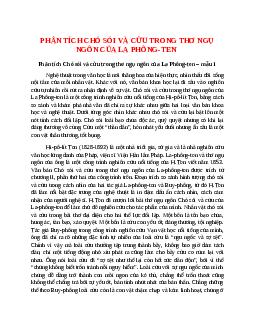 Top 9 bài Phân tích Chó sói và cừu trong thơ ngụ ngôn của La Phông-ten 2023 hay nhất