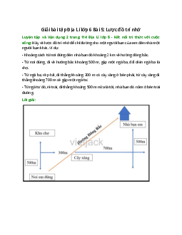 Hãy vẽ lược đồ trí nhớ để chỉ đường cho một người bạn của em đến nhà một người bạn khác