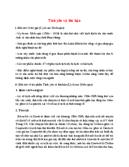 Tình yêu và thù hận – nội dung, dàn ý phân tích, bố cục, tóm tắt