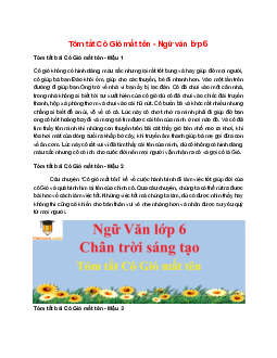 TOP 10 mẫu Tóm tắt Cô Gió mất tên 2025 hay, ngắn gọn
