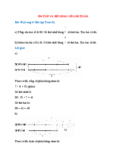 SBT Toán lớp 5 trang 11, 12 Ôn tập và bổ sung về giải toán