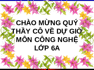 Bài giảng Công nghệ 6 Tiết 19: Sắp xếp hợp lý đồ đạc trong gia đình