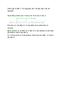 Hoạt động khám phá 4 trang 52 Toán 6 Tập 1 | Chân trời sáng tạo Giải toán lớp 6