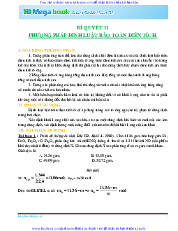 10 Bí quyết chinh phục phương pháp giải toán chủ chốt môn Hóa học ôn thi THPT Quốc Gia