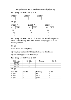 Toán lớp 3 trang 164 Chia số có năm chữ số với số có một chữ số (tiếp theo)