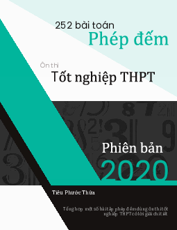252 bài toán phép đếm ôn thi tốt nghiệp THPT