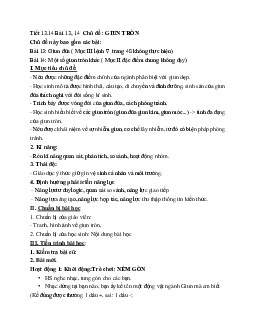 Giao Án Sinh Hoc 7 Chủ đề Giun tròn mới nhất