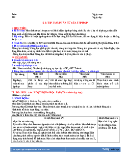 Giáo án Toán lớp 6