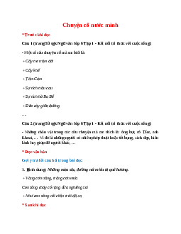 Soạn bài Chuyện cổ nước mình – hay nhất Kết nối tri thức